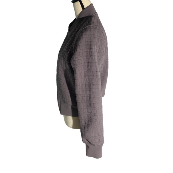 Lululemon Serene Travels Bomber Jacket Sz 6 Purple / Gray - Picture 7 of 14